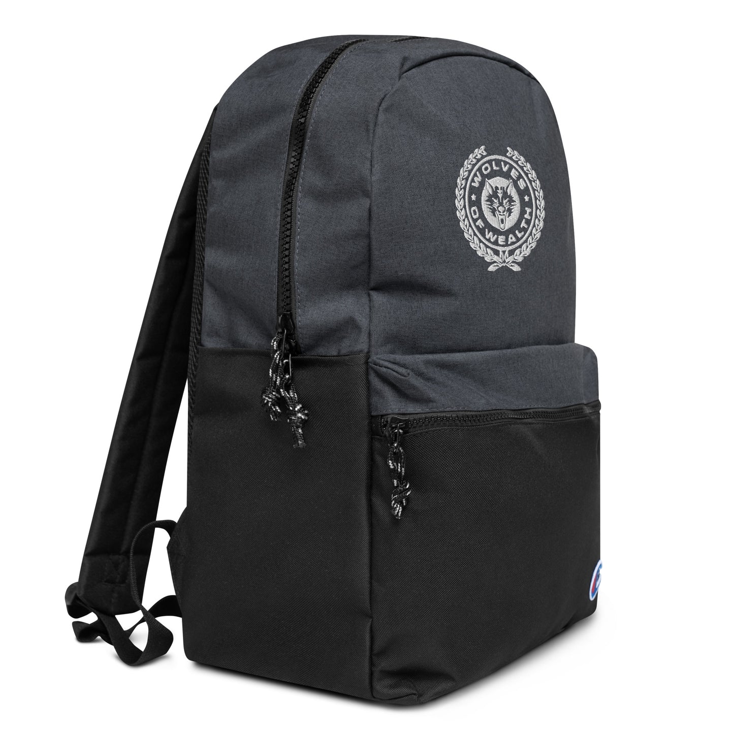 Embroidered Champion Backpack (white logo)